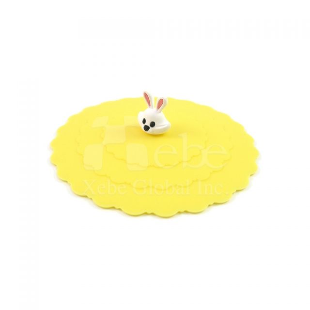 Cute rabbit silicone cup cover