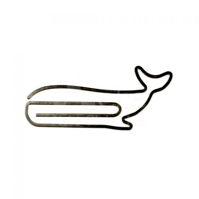 Whale gold paper clips