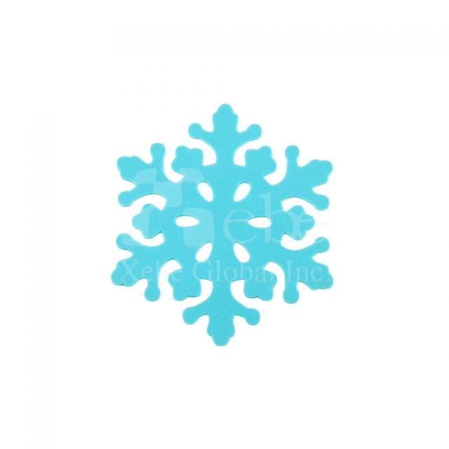 Snowflake personalized coasters