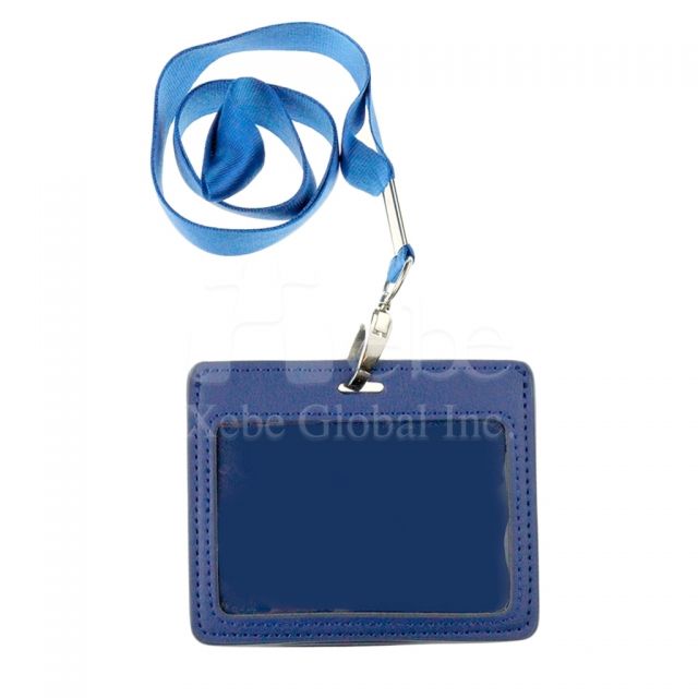Custom card holder faux leather id card holder
