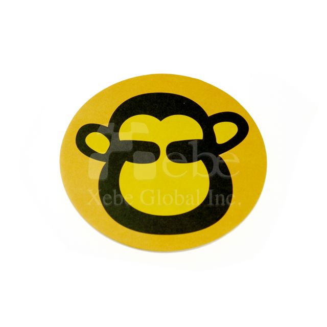 customized cartoon monkey shaped coaster
