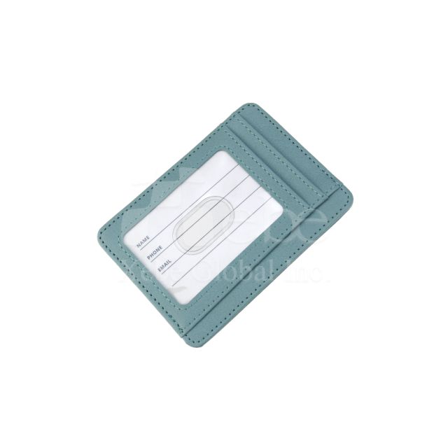 multi-layer leather custom card holder