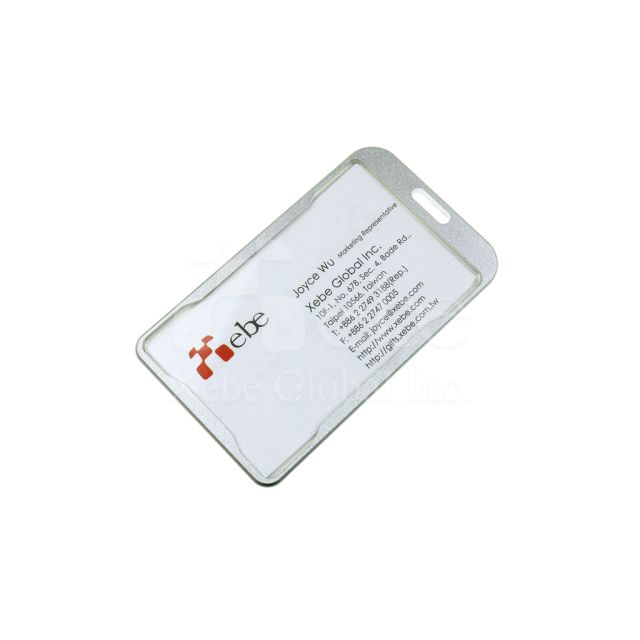 silver irregular card holder