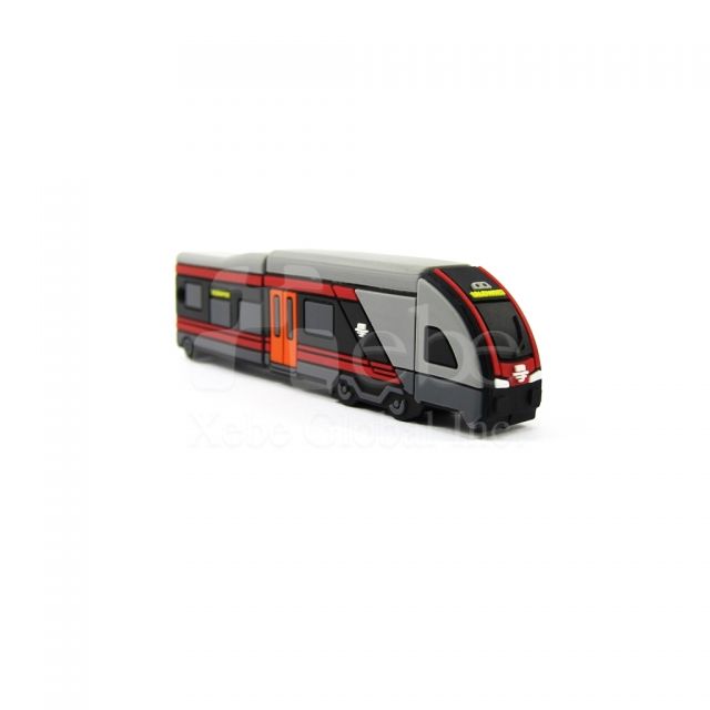 Custom flash drives train USB