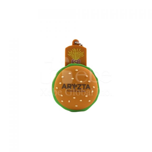 Customized flash drives hamburger USB