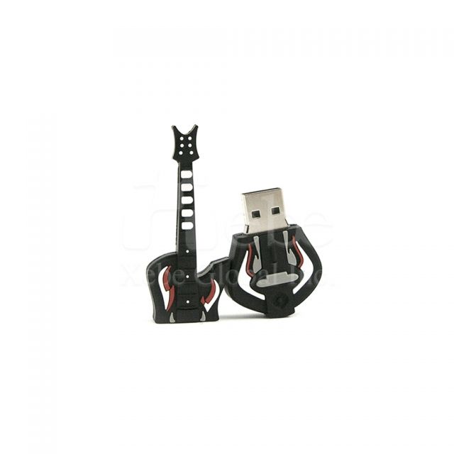 custom usb black guitar flash drive