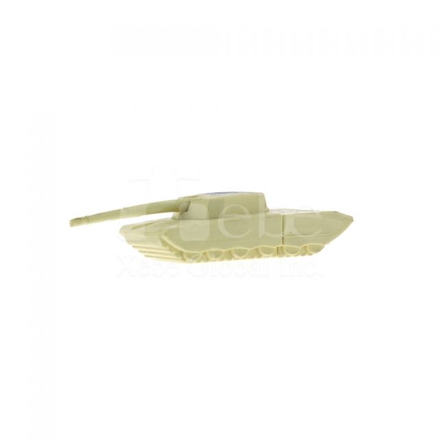 Tank USB thumb drive Soft plastic molding