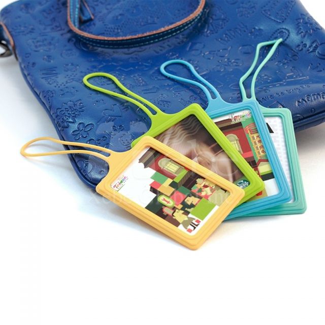 Colorful badge holders