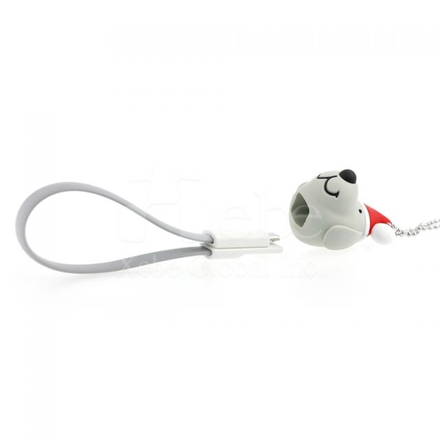Christmas dog custom USB cable