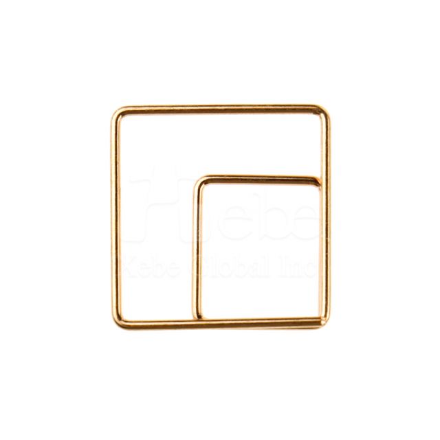 Simple style square shape paperclip