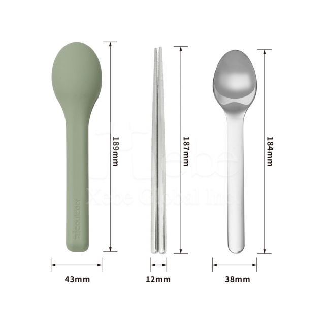 Spoon shaped storage bag cutlery set
