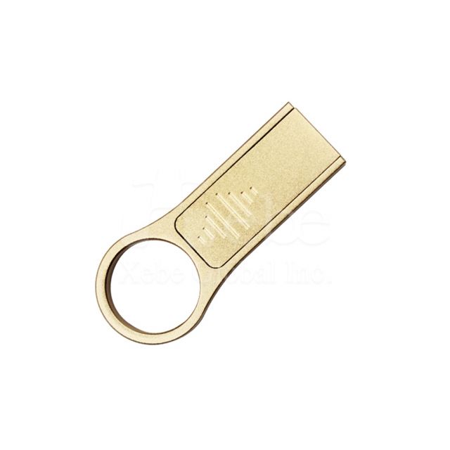 Golden Ring type metal USB drive