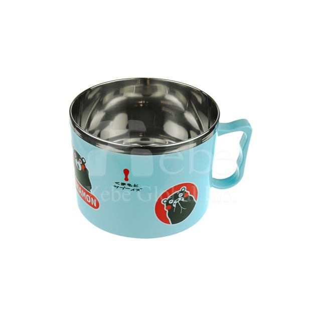Stainless Steel Customized Bear Instant Noodle Bowl