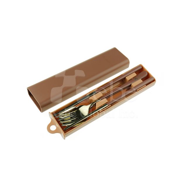 Brown Box Stainless Steel Customized Environmentally Friendly Tableware Set