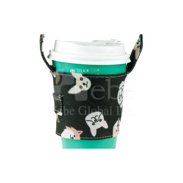 Lovely dog graphics cup sleeve bag