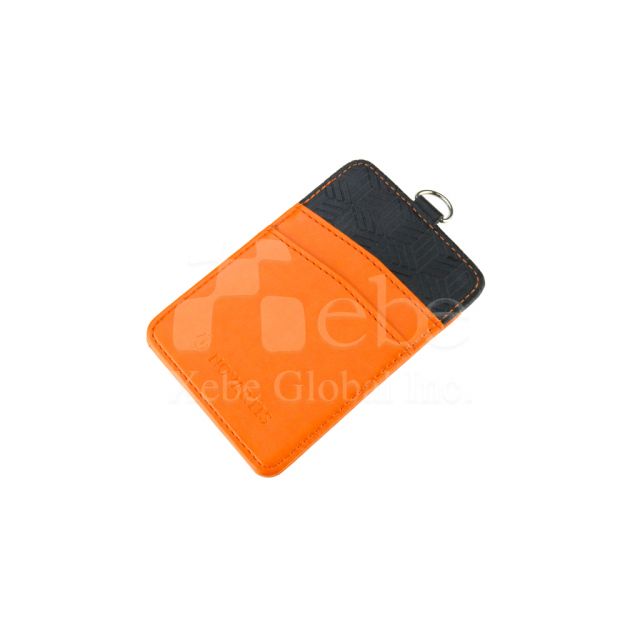 Orange vertical card holder
