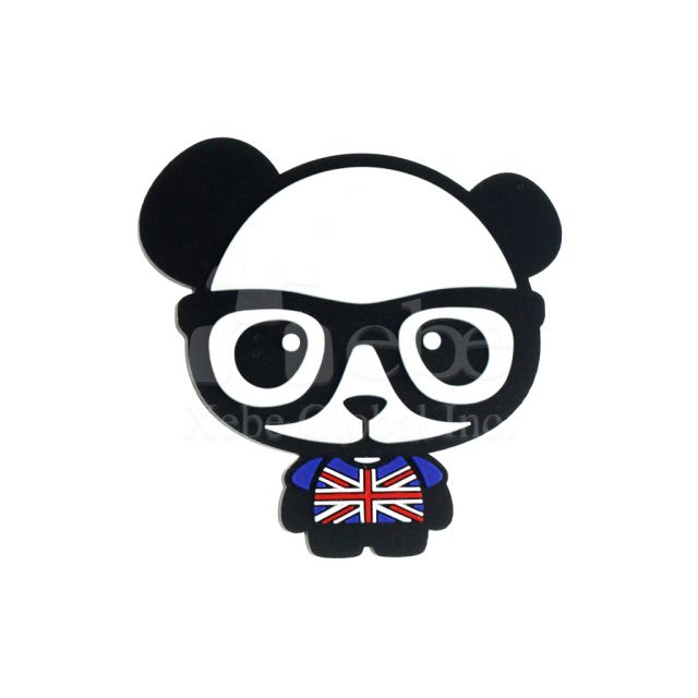 Panda wearing glasses magnet 