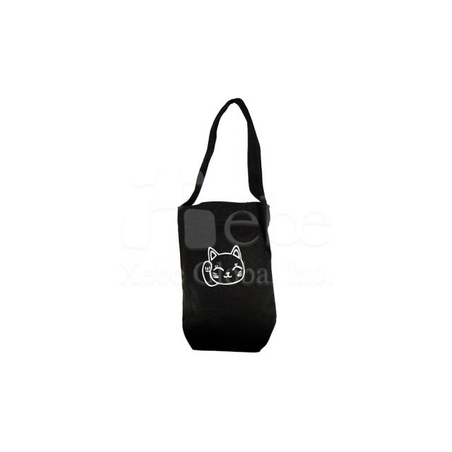 Hollo kitten simple cup sleeve bag