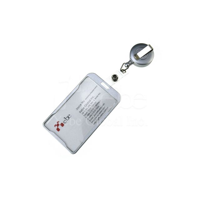 Galaxy gray adjustable lanyard card holder