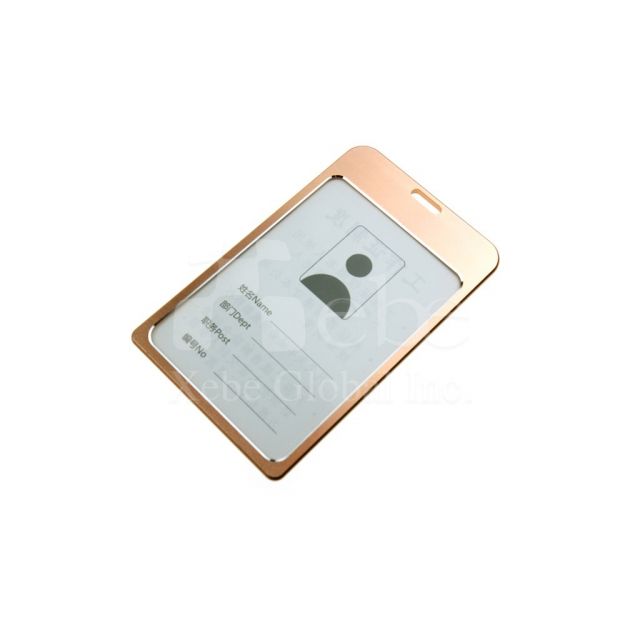 Metal pink custom card holder