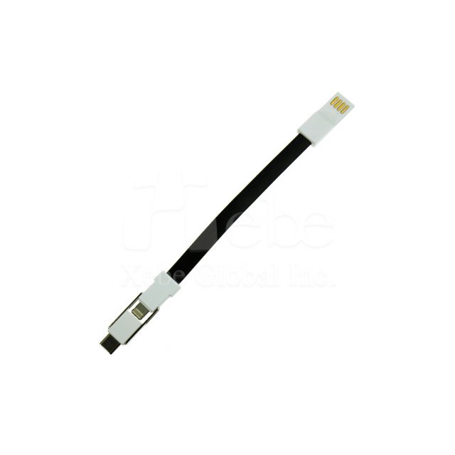 Doble head portable custom USB charging cable