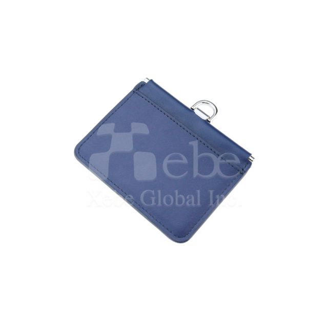 Navy blue horizontal custom card holder