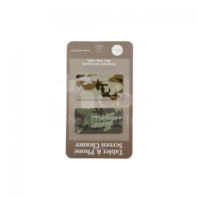 Military camouflage pattern screen cleaner sticker