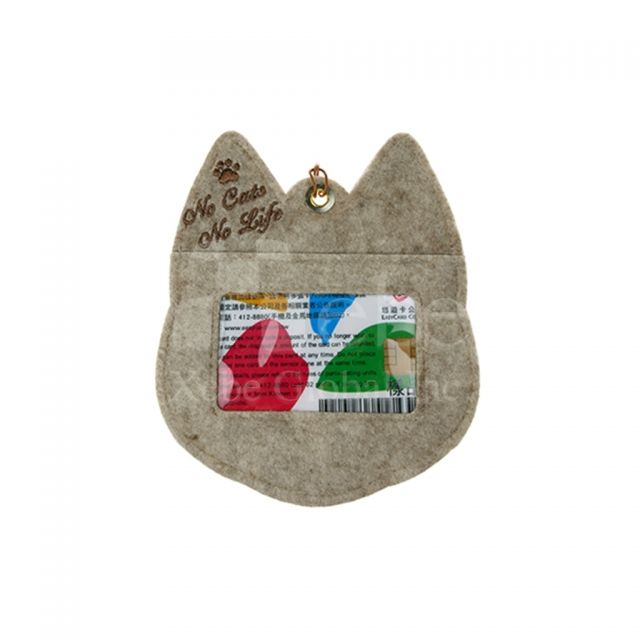 Brown cat card holder custom corporate gifts