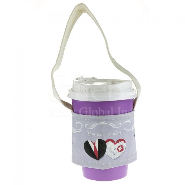 Wedding style custom Cup Sleeve Bag wedding gifts idea