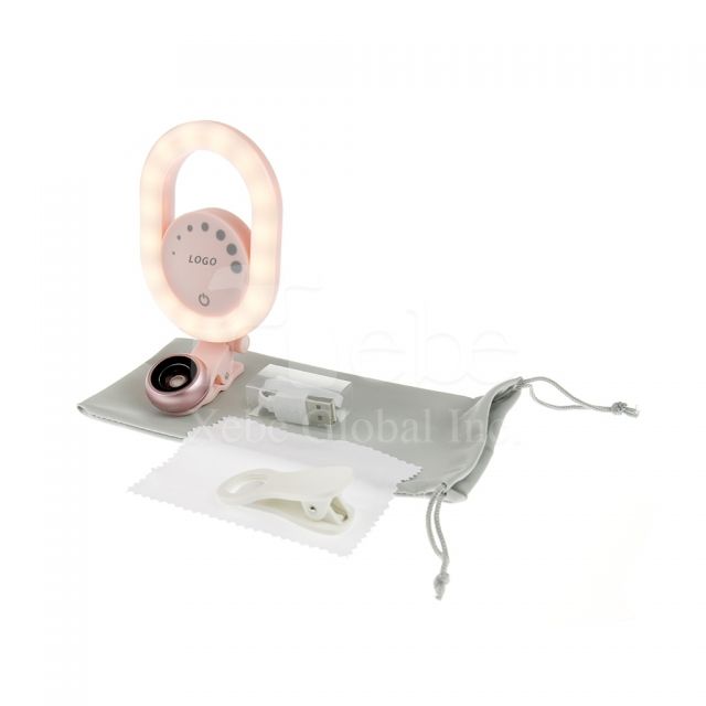 Camera Lens Kit with LED Light Phone camera clip