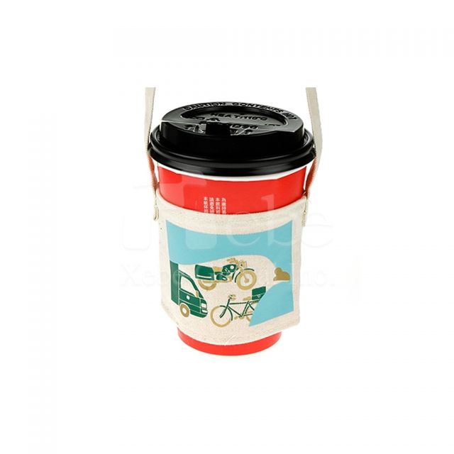 Canvas eco-Cup sleeve drink bag Advertising gift idea