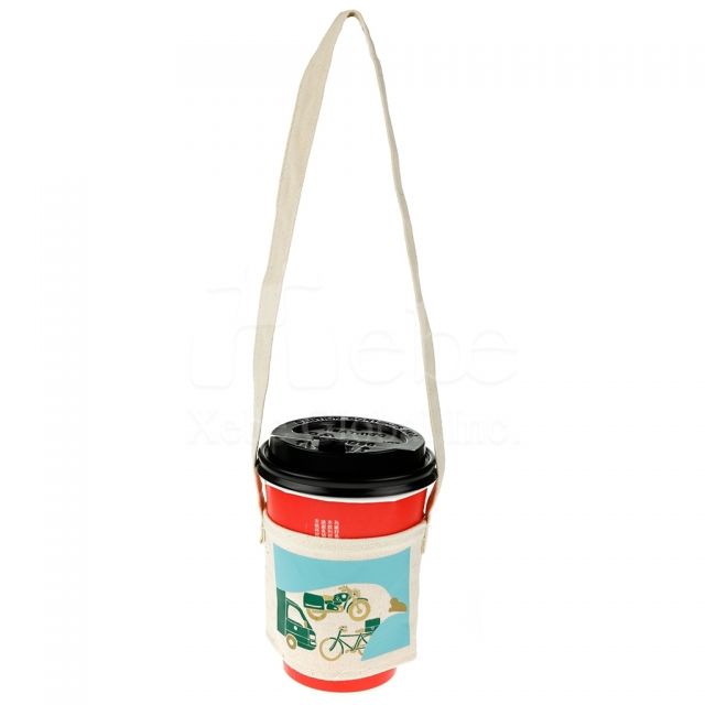 Canvas eco-Cup sleeve drink bag Advertising gift idea