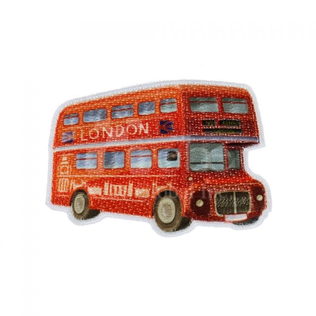 London bus embroidery custom coasters Anniversary gifts