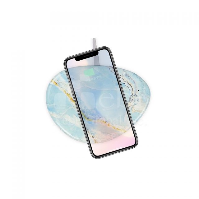 Marble surface custom wireless charger 