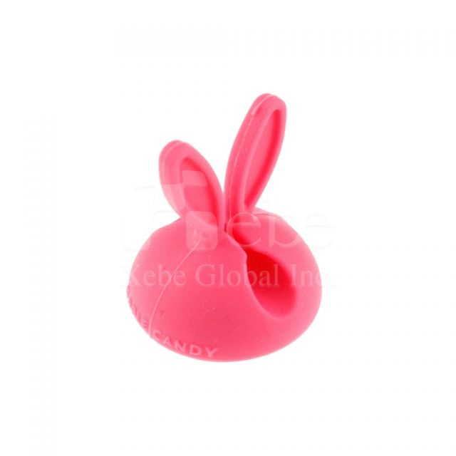 Pinky bunny-shaped cable winder Company gift
