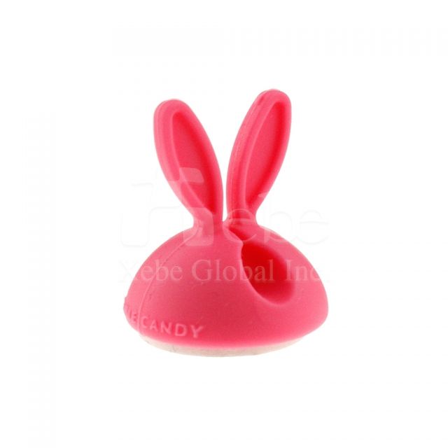 Pinky bunny-shaped cable winder Company gift