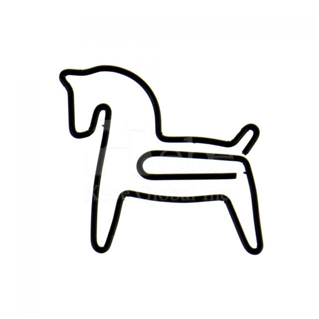 Pony-shaped custom paperclip Stationery