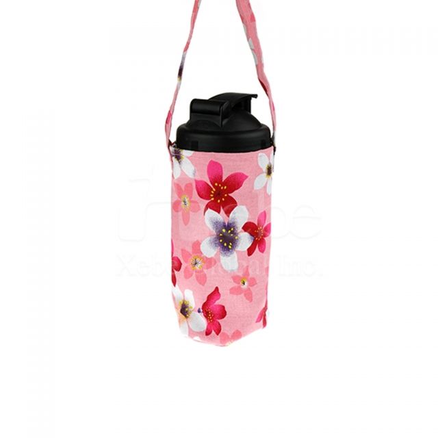 Flower-shaped cup sleeve bag