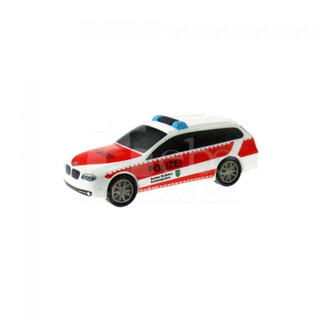 Red and white police car usb drive