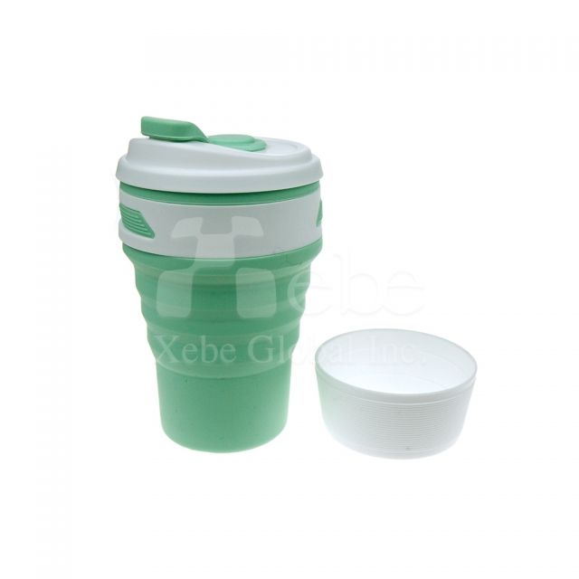 Custom silicone Foldable portable cup Custom silicone collapsible cup