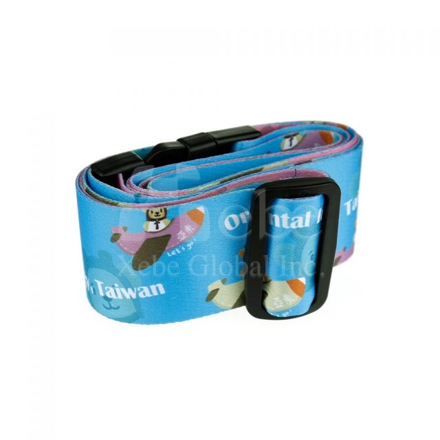 Custom cartoons luggage straps Double color luggage straps maker 