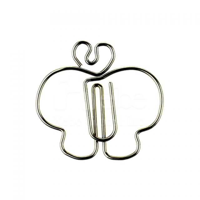 Butterfly metal paperclip 