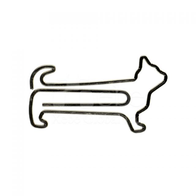 Custom cat shaped paperclip 