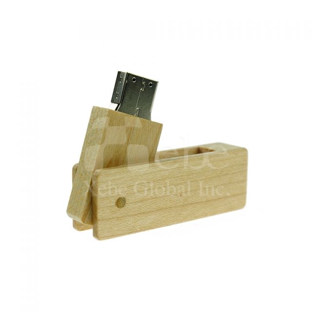 Laser engrave wooden USB 
