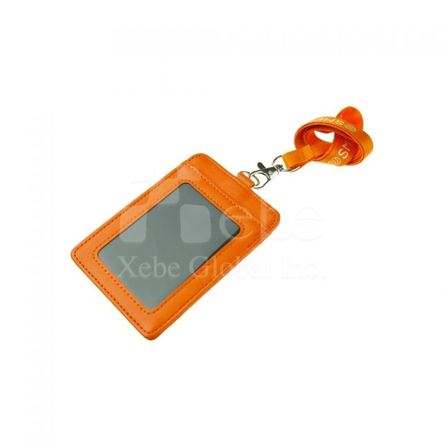 Custom orange card holder 