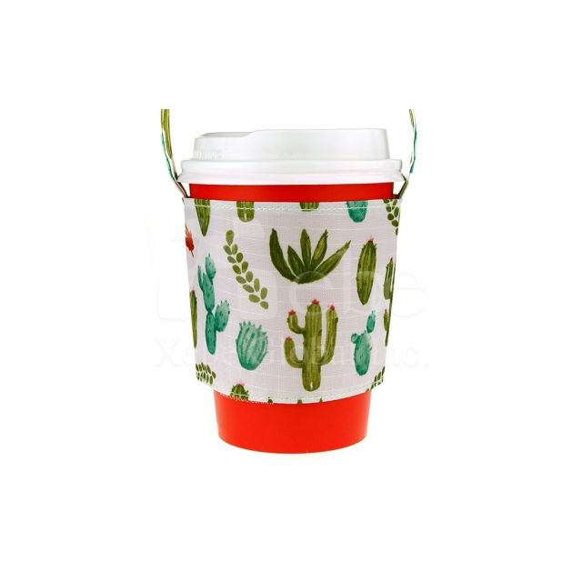Lovely cactus drink sleeve bag