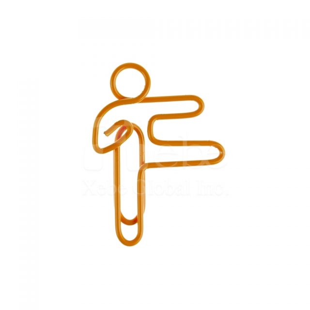Exercising pose paperclip 