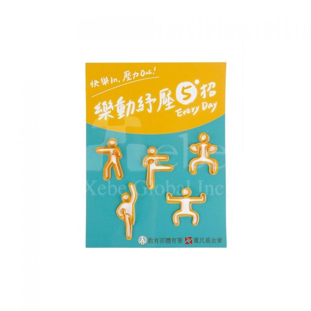 Exercising pose paperclip 