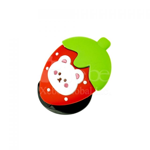 Custom strawberry folded phone holder 