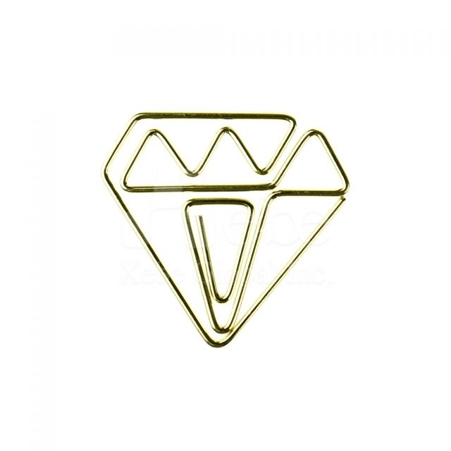 Custom diamond paperclip 